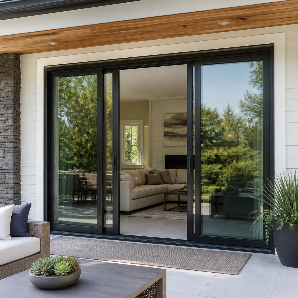 Sliding glass doors